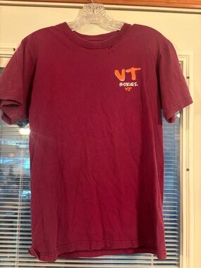 J. America Maroon VT Hokies Short-Sleeve Tee with Orange Logo